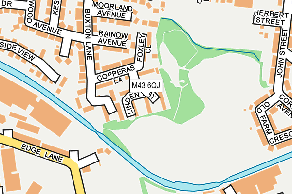 M43 6QJ map - OS OpenMap – Local (Ordnance Survey)