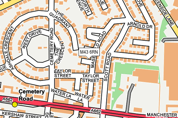 M43 6RN map - OS OpenMap – Local (Ordnance Survey)
