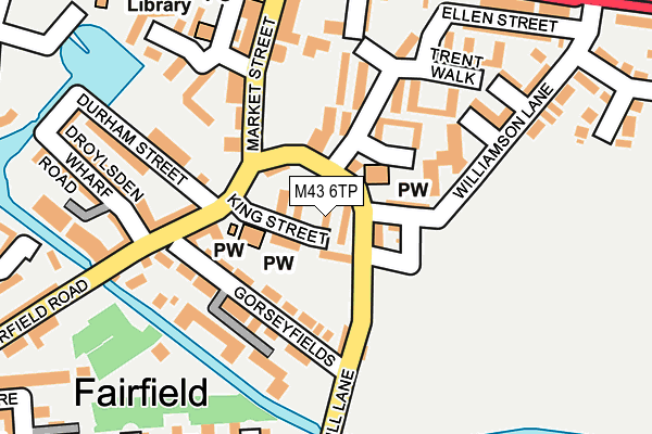 M43 6TP map - OS OpenMap – Local (Ordnance Survey)