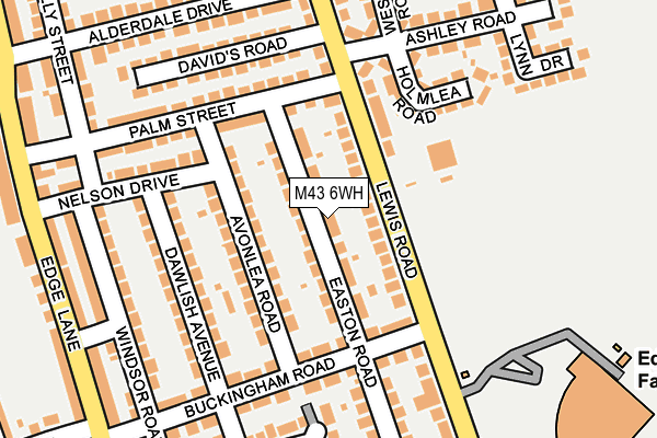 M43 6WH map - OS OpenMap – Local (Ordnance Survey)