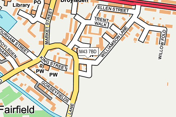 M43 7BD map - OS OpenMap – Local (Ordnance Survey)