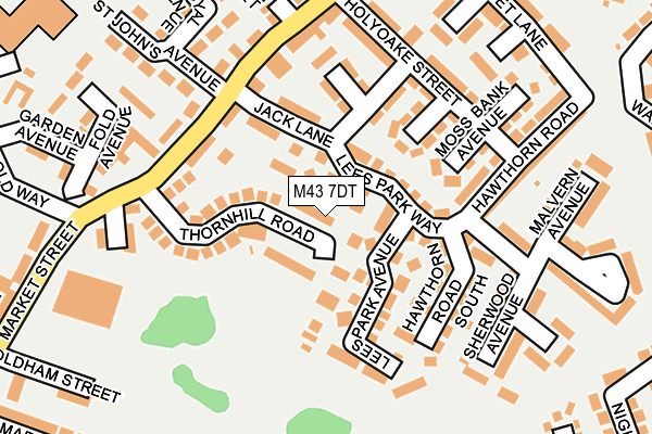 M43 7DT map - OS OpenMap – Local (Ordnance Survey)