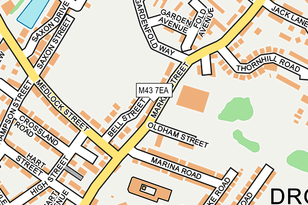 M43 7EA map - OS OpenMap – Local (Ordnance Survey)
