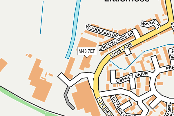 M43 7EF map - OS OpenMap – Local (Ordnance Survey)