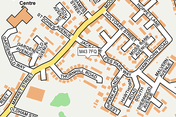 M43 7FQ map - OS OpenMap – Local (Ordnance Survey)