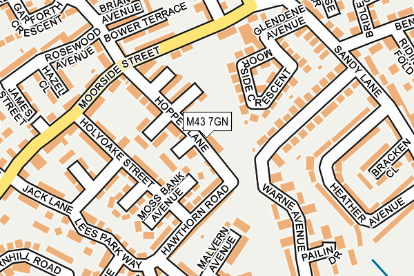 M43 7GN map - OS OpenMap – Local (Ordnance Survey)