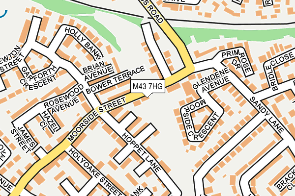 M43 7HG map - OS OpenMap – Local (Ordnance Survey)