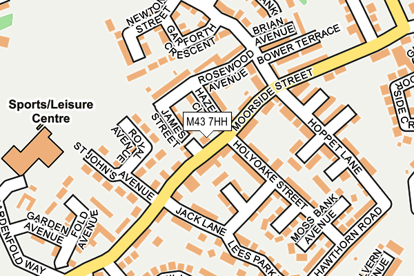 M43 7HH map - OS OpenMap – Local (Ordnance Survey)