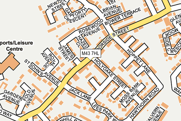 M43 7HL map - OS OpenMap – Local (Ordnance Survey)