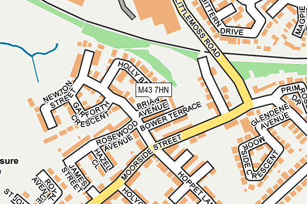 M43 7HN map - OS OpenMap – Local (Ordnance Survey)