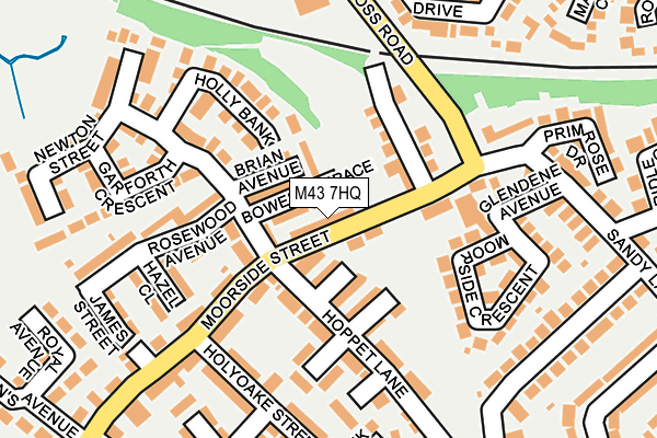 M43 7HQ map - OS OpenMap – Local (Ordnance Survey)