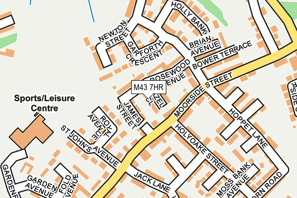 M43 7HR map - OS OpenMap – Local (Ordnance Survey)