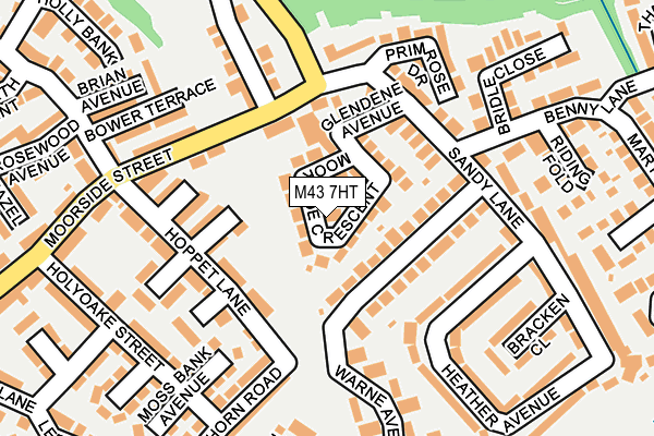 M43 7HT map - OS OpenMap – Local (Ordnance Survey)