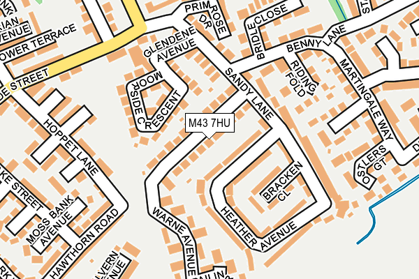 M43 7HU map - OS OpenMap – Local (Ordnance Survey)