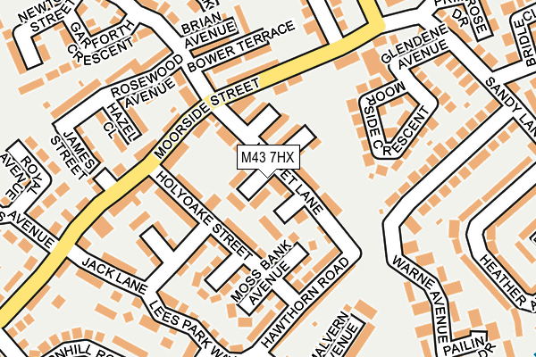M43 7HX map - OS OpenMap – Local (Ordnance Survey)