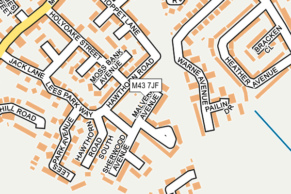 M43 7JF map - OS OpenMap – Local (Ordnance Survey)