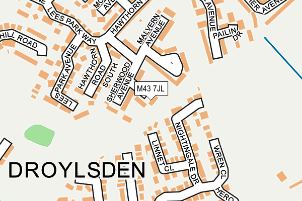 M43 7JL map - OS OpenMap – Local (Ordnance Survey)