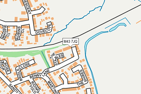 M43 7JQ map - OS OpenMap – Local (Ordnance Survey)