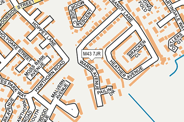 M43 7JR map - OS OpenMap – Local (Ordnance Survey)