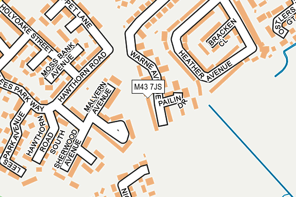 M43 7JS map - OS OpenMap – Local (Ordnance Survey)