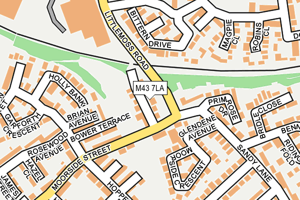 M43 7LA map - OS OpenMap – Local (Ordnance Survey)