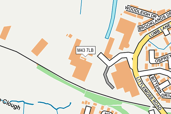 M43 7LB map - OS OpenMap – Local (Ordnance Survey)
