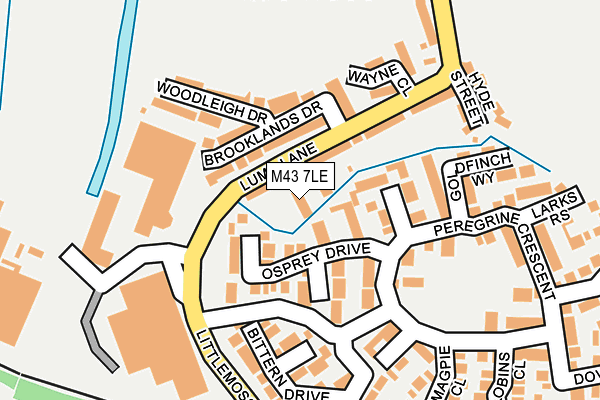 M43 7LE map - OS OpenMap – Local (Ordnance Survey)