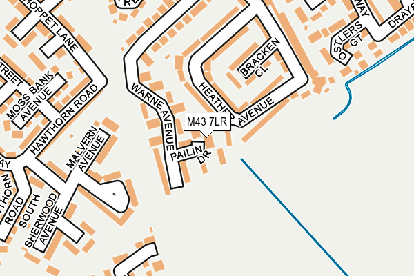 M43 7LR map - OS OpenMap – Local (Ordnance Survey)
