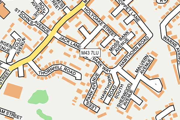 M43 7LU map - OS OpenMap – Local (Ordnance Survey)