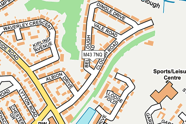 M43 7NQ map - OS OpenMap – Local (Ordnance Survey)