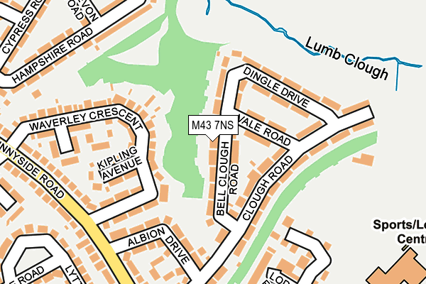 M43 7NS map - OS OpenMap – Local (Ordnance Survey)