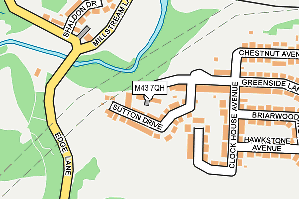 M43 7QH map - OS OpenMap – Local (Ordnance Survey)