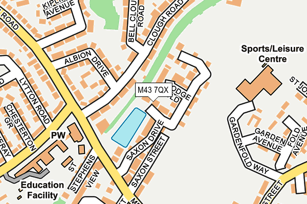 M43 7QX map - OS OpenMap – Local (Ordnance Survey)