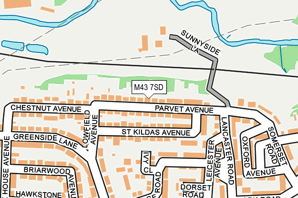 M43 7SD map - OS OpenMap – Local (Ordnance Survey)