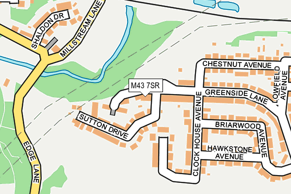 M43 7SR map - OS OpenMap – Local (Ordnance Survey)