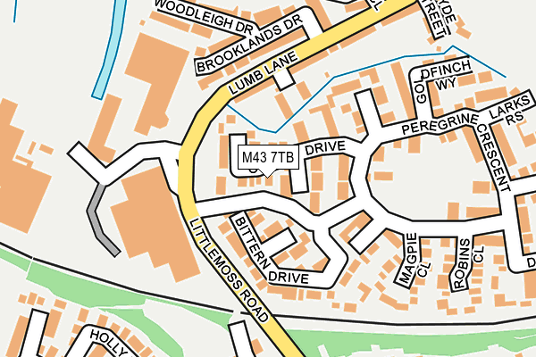 M43 7TB map - OS OpenMap – Local (Ordnance Survey)