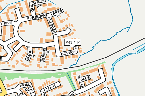 M43 7TP map - OS OpenMap – Local (Ordnance Survey)