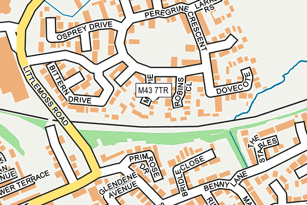 M43 7TR map - OS OpenMap – Local (Ordnance Survey)