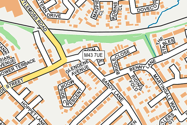 M43 7UE map - OS OpenMap – Local (Ordnance Survey)