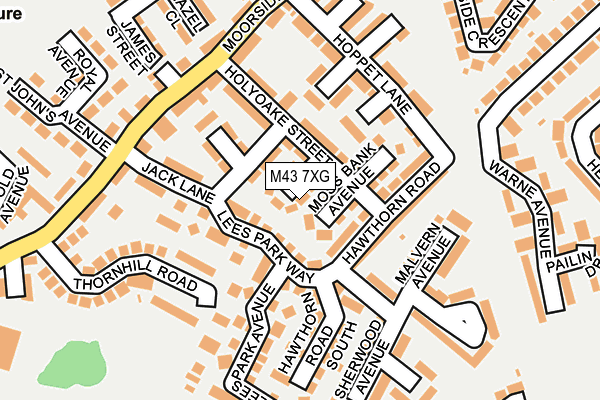 M43 7XG map - OS OpenMap – Local (Ordnance Survey)