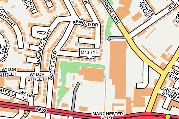 M43 7YE map - OS OpenMap – Local (Ordnance Survey)