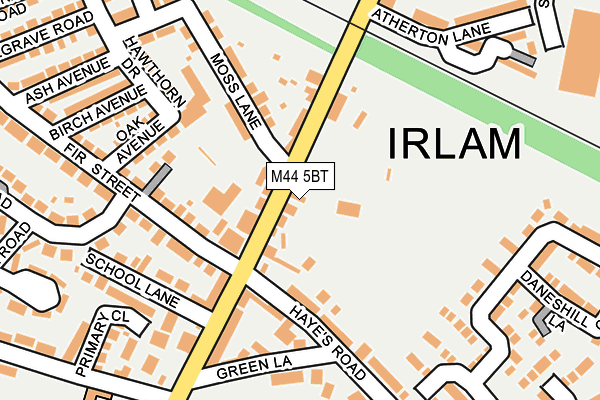 M44 5BT map - OS OpenMap – Local (Ordnance Survey)
