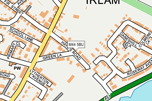 M44 5BU map - OS OpenMap – Local (Ordnance Survey)