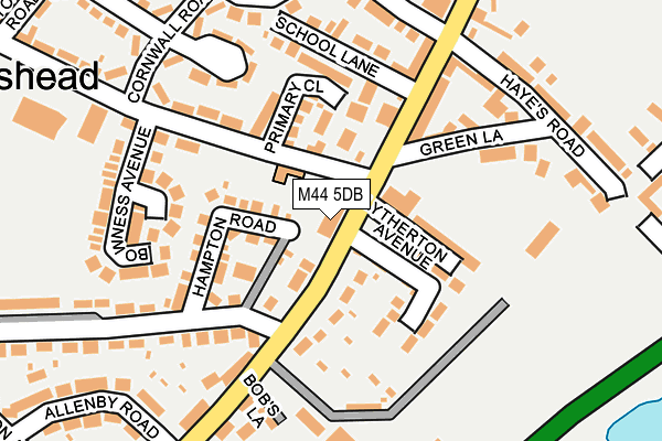 M44 5DB map - OS OpenMap – Local (Ordnance Survey)