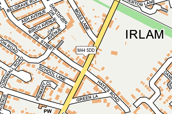 M44 5DD map - OS OpenMap – Local (Ordnance Survey)