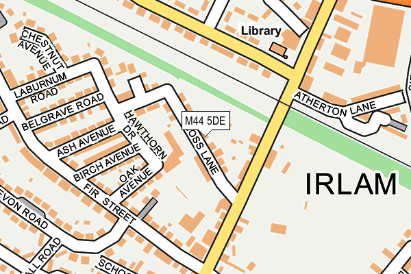 M44 5DE map - OS OpenMap – Local (Ordnance Survey)