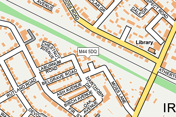 M44 5DQ map - OS OpenMap – Local (Ordnance Survey)