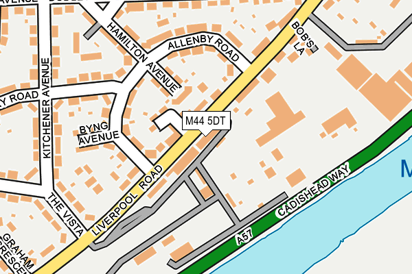 M44 5DT map - OS OpenMap – Local (Ordnance Survey)