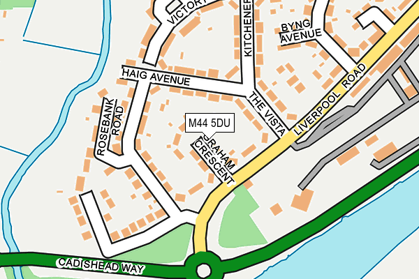 M44 5DU map - OS OpenMap – Local (Ordnance Survey)