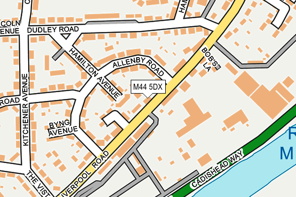 M44 5DX map - OS OpenMap – Local (Ordnance Survey)